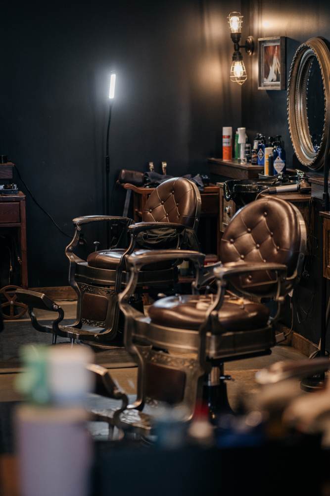 Inside The Cave lounge — your chair