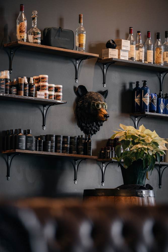 Inside The Cave lounge — the wall
